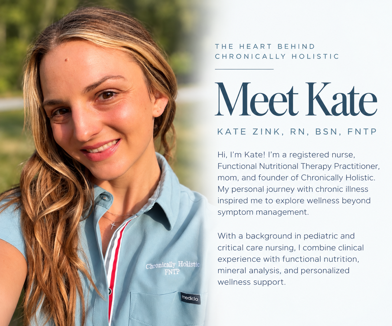 Meet Kate Zink, RN, BSN, FNTP