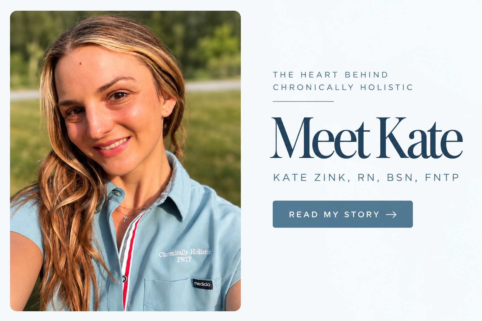 Meet Kate Zink, RN, BSN, FNTP, the heart behind Chronically Holistic